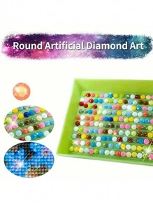 1 pieza Kit de Arte de Diamante DIY, Decoraciones de Pintura de Rhinestone, Regalo para Niñas Pequeñas, Principiantes Adultos Bordado de Diamante Mosaico, Adecuado para Decoración de Pared del Hogar y Habitación