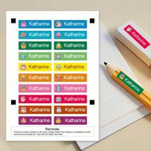 Customized Waterproof Name Sticker Labels - Perfect For Securing And Identifying Personal Belongings, Travel Accessories, And Office Supplies With , Adhesive Tags - Color - View 8