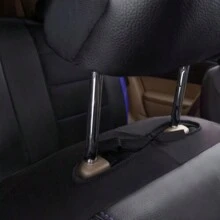 Funda Asiento Coche para la mayoría de los modelos, 9 Piezas Delanteros y Traseros Juegos de Cubreasientos Interior Accesorios - Negro - Ver 9