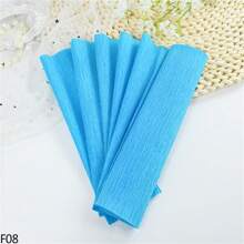 10/25/50cm Colored Crepe Paper Roll Origami Crinkled Crepe Paper Craft DIY Flowers Decoration Gift Wrapping Paper Crafts - Multicolor - View 44