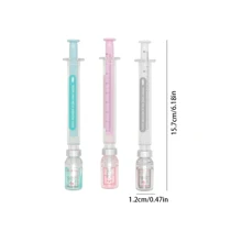 Creative Syringe, Neutral Pen, Simulation To Eliminate Viruses, Injection Syringe Design, Black Signature Pen, Vaccine Pen(Random Color And Style)