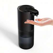 13.53oz Capacity High-Volume Kitchen Liquid Soap Dispenser, Wall-Mounted Built-In Soap Liquid Dispenser, Automatic Sensor Bathroom Hand Wash Machine, Touch-Free Automatic Operation, Type-C USB Rechargeable, 4 Adjustable Liquid Output Settings, Suitable For Office, School, Hotel And Home (Kitchen, Bathroom) - New Design - View 3