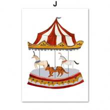 1PC London Bus Queen Car Peace Mouse Bat Wall Art Canvas Painting Nordic Posters And Prints Wall Pictures Baby Kids Room Decor No Frame