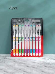 10/20 Stücke weiche Zahnbürste mit kleinem Mond, Bambus-Holzkohle-Borsten, extra fein und extra weich, Erwachsene und Studenten, Einweg-Zahnbürste, kann mehrmals verwendet werden, Badezimmer-Dekoration, Herbst-Dekoration, Rückkehr zur Schule