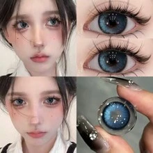 MILLCREEK MILL CREEK Color Contact Lenses 14.2MM Green Soft Lenses Makeup Beautiful Lenses Can Be Used For 12 Months
