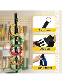 2pcs/1pc Adjustable Heavy-Duty Storage Strap With Multifunctional Buckle Storage Strap, Cable And Wire Storage Strap With Extension Cord - Multicolor - View 3