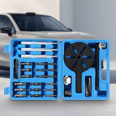 Quiltern Universal Bearing Removal Tool Set In Red And Blue Box