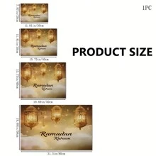 1 Stück Ramadan Segen Mond & Stern Design saugfähige Tischunterlage, einfache elegante Atmosphäre bedrucktes wasserfestes Tischpad, hohe Saugfähigkeit verbirgt Flecken, rutschfeste Gummirückseite, vielseitige Küchen- und Esszimmernutzung, geeignet zum Abtrocknen von Geschirr, Untersetzer, Kaffeemaschinen