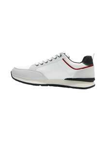 Mixed Retro Sneaker - White - View 2