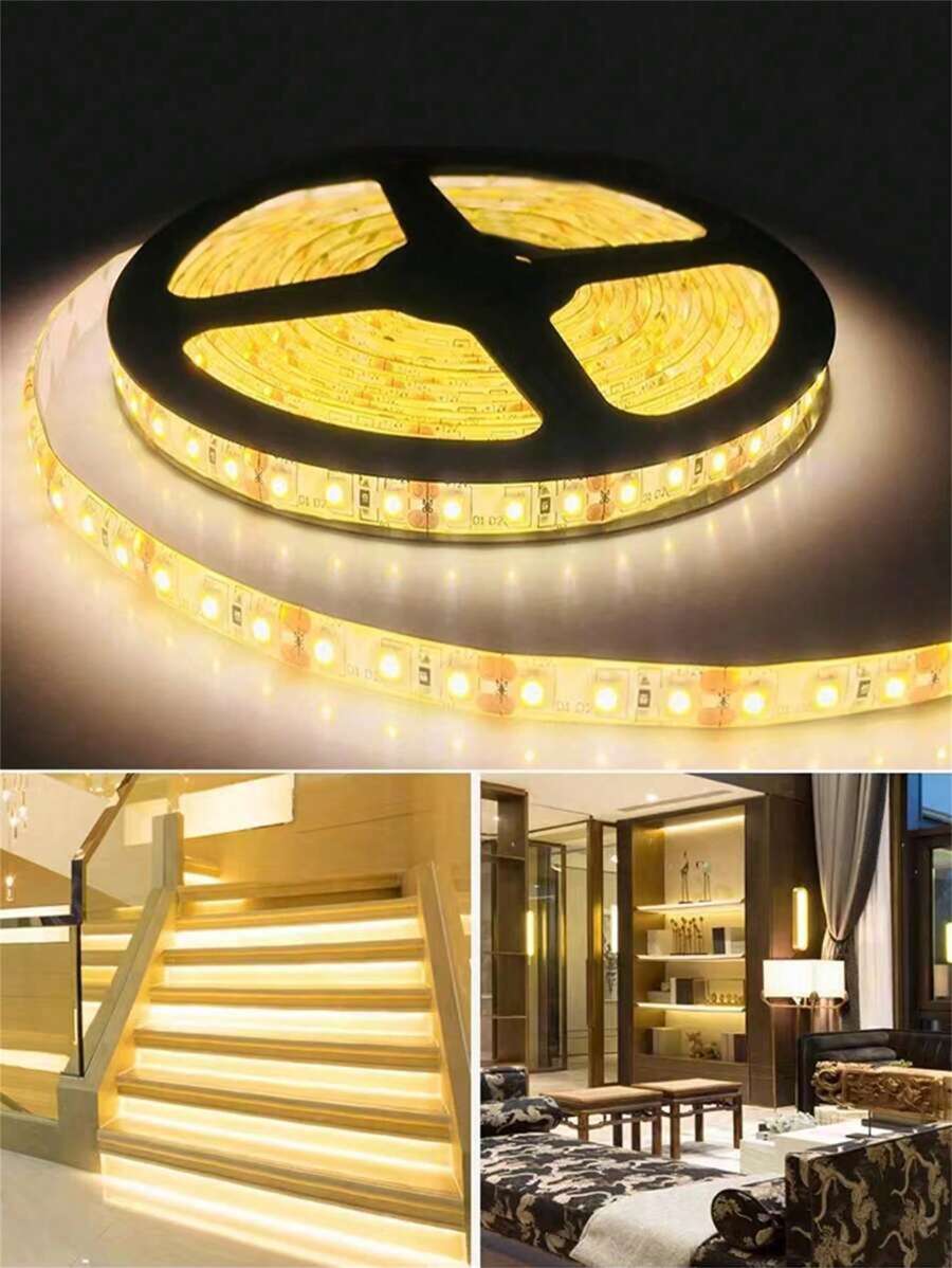 1pc USB-Powered LED Strip Lights - Warm/White/Blue, Easy Install For TV Backlighting & Home Decor, Perfect For Weddings, Parties, Home Decoration & More, 60LED/M - USB - View 1