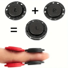 5 Pairs Invisible Magnetic Snap Buttons - Black Plastic Sewing Buttons, For Jackets And Sweaters, Hidden Fasteners, Suitable For Clothing Making - Multicolor - View 10
