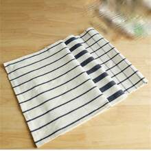 3 pièces Torchon de cuisine en tissu bleu méditerranéen, essuie-tout, nappe de fond alimentaire