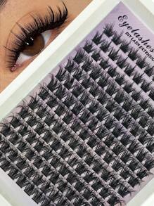 168 chiếc mi cong D Anime Manga Mi nối dài dạng cụm nhọn mềm mại 12-14-16-18 mm Mi nối dài dạng cụm riêng lẻ mềm mại, thích hợp trang điểm hàng ngày và dự tiệc Mi giả Hàn Quốc, Mi nối, Cụm mi, Lông mi riêng lẻ, Lông mi, Lông mi giả - D - Xem 1