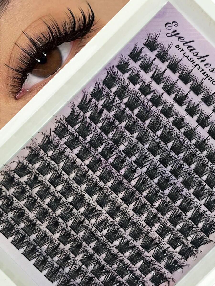 168 chiếc mi cong D Anime Manga Mi nối dài dạng cụm nhọn mềm mại 12-14-16-18 mm Mi nối dài dạng cụm riêng lẻ mềm mại, thích hợp trang điểm hàng ngày và dự tiệc Mi giả Hàn Quốc, Mi nối, Cụm mi, Lông mi riêng lẻ, Lông mi, Lông mi giả - D - Xem 1