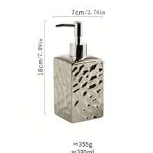 Luxury American Style Ceramic Dispenser Bottle For Hotels And Clubs, Press Bottle For Shampoo, Shower Gel, Hand Wash Or Conditioner Home Bathroom Decor Fall Decor Back To School - Multicolor - View 6