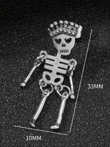 Pendientes góticos vintage estilo calavera con forma de espada de acero inoxidable para hombre, múltiples estilos para elegir, para estilo punk vintage, joyería personalizada adecuada para fiestas, discotecas y reuniones