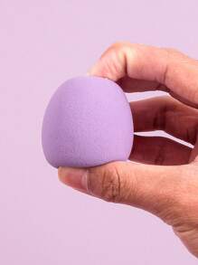 6个装超柔软、吸水膨胀、妆效顺滑不粘粉的海绵蛋，多功能专业面部化妆工具，适合初学者和专家使用 - 紫色 - 查看 6