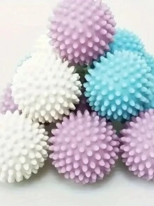 1/5 pièces Boules de lavage réutilisables - Anti-emmêlement, assouplissant, détachant - Doux, boules de lavage pour machines à laver, aides essentielles pour le lavage et le séchage pour des vêtements propres - Couleurs aléatoires, fournitures de nettoyage, gadgets de maison