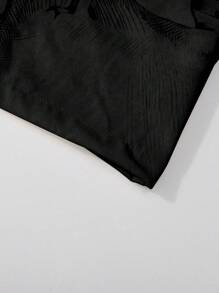 Chemise ample à manches courtes d'été pour hommes avec imprimé graphique décontracté