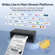 iDPRT IDPRT SP460BT Shipping Label Printer 4x6 Bluetooth Thermal Label Printer For Small Business And Shipping Package, Support Android, IPhone, Windows, MacOS.