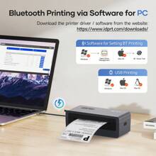 iDPRT IDPRT SP460BT Shipping Label Printer 4x6 Bluetooth Thermal Label Printer For Small Business And Shipping Package, Support Android, IPhone, Windows, MacOS.