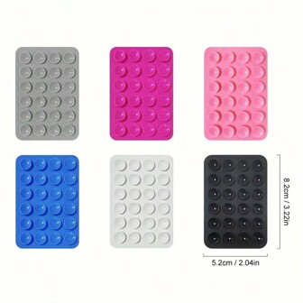 1pc- Silicone Suction Cup Mobile Phone Stand, Universal Adhesive Mounting, Creative Multi-Functional Silicone Accessories, Suitable For Various Mobile Phones, Providing Video And Selfie Stability