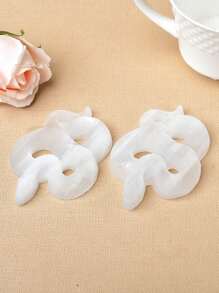 1Pc Natural Crystal Selenite Stone Hand Carved Snake Animal Mineral Specimen Crystal Crafts Lucky Items Feng Shui Collection Home Decor Gift