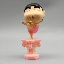 CRAYON SHINCHAN 13cm Crayon Shin-Chan PVC Statue Kawaii Amor Crayon Shin-Chan Sammlungsmodell Teenager Zimmer Spielzeug Teenager Geschenk Bücherregal Dekoration - Verschiedenfarbig - Übersicht 13