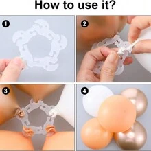 10/20/30/40/50/60/80/100PCS Balloon Clips, Balloon Arch Bracket Buckle, Balloon Connectors Clip Holders For Decor Balloon Arch Column Stand Garland Birthday Wedding Decorations