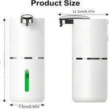 13.53oz Capacity High-Volume Kitchen Liquid Soap Dispenser, Wall-Mounted Built-In Soap Liquid Dispenser, Automatic Sensor Bathroom Hand Wash Machine, Touch-Free Automatic Operation, Type-C USB Rechargeable, 4 Adjustable Liquid Output Settings, Suitable For Office, School, Hotel And Home (Kitchen, Bathroom) - New Design - View 7