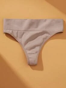VKME 5pcs/Set Seamless Thong Panties, Women Low Waist Sports Underwear - Multicolor - View 5