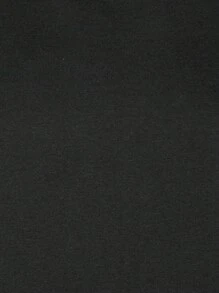 Áo thun cổ tròn màu đen thường ngày in họa tiết Finger Touch Knot dành cho nữ, chất liệu cotton thoải mái, thoáng khí, áo thun mùa hè, áo thun họa tiết thời trang đường phố hợp thời trang dành cho nữ, áo thun trơn màu thường ngày, tay ngắn ôm sát - màu đen - Xem 6