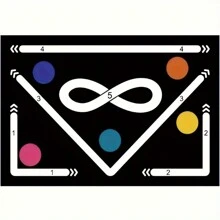 Versatile Soccer Training Mat For Enhanced Ball Control & Footwork Skills - Ideal For Indoor & Outdoor Use - Black - View 5