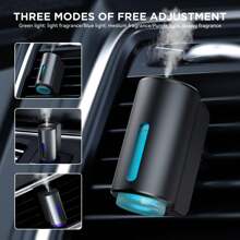 Smart Car Air Freshener, Portable Aromatherapy Diffuser For Car, Waterless Essential Oil Diffuser With 3 Essential Oils (Diffuser + Oils Set) - Diffuser+3Pcs Oils - 查看 3