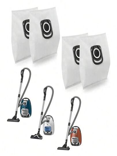 2/5/10pcs Vacuum Cleaner Dust Bags Compatible With Rowenta Evo Silence Series ZR200520, Non-Woven Fabric Bags,Tool Accessories