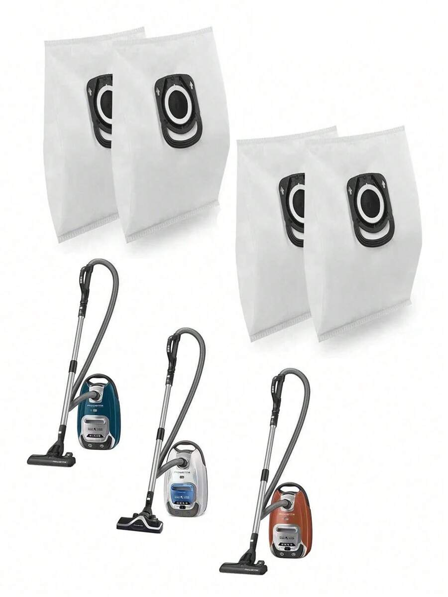 2/5/10pcs Vacuum Cleaner Dust Bags Compatible With Rowenta Evo Silence Series ZR200520, Non-Woven Fabric Bags,Tool Accessories