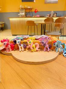 MY LITTLE PONY 1pc Cartoon Keychain, Creative Figurine Backpack Small Ornament & Gift, Various Anime Themed Designs, 1pc Decorative Keychain, Suitable For Birthday Celebrations, Christmas, Halloween, Thanksgiving Gifts, Decorations, Home Decor, Valentine's Day Gifts