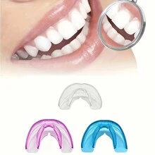 Protector bucal para deportes de béisbol/baloncesto, protector dental ortodóntico transparente para adultos