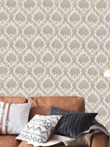 1pc Brown Woven Rattan Bamboo Pattern Wall Decal Sticker, Thick Waterproof Renovation Adhesive Wallpaper, Background Decor, Cabinet Desk Chair Refurbishing Self-Adhesive, Renovation Stickers Peel Wall Panels, Wall Paper, Wallpapers, Spring Decoration Items Refresh Your Home, Rama Decoration Stickers - Multicolor - View 6