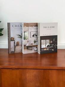 قطعة واحدة صندوق كتاب مزيف قابل للفتح، ديكور منزلي أنيق، مستوحى من تصاميم راقية، مثالي لغرفة المعيشة والطاولات والديكور الحائطي، مناسب لمواقف متعددة (غرفة/ غرفة المعيشة/ طاولة/ خزانة التلفزيون/ ردهة/ رف الكتب/ مكتب المكتب/ خزانة/ متجر/ مكان العمل/ منزل العرض)، مجموعة كتب مكتبية مزيفة فاخرة، صندوق كتاب مصنوع بتصميم أناقة - متعدد الألوان - مشاهدة 8