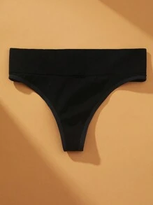 VKME 5pcs/Set Seamless Thong Panties, Women Low Waist Sports Underwear - Multicolor - View 7