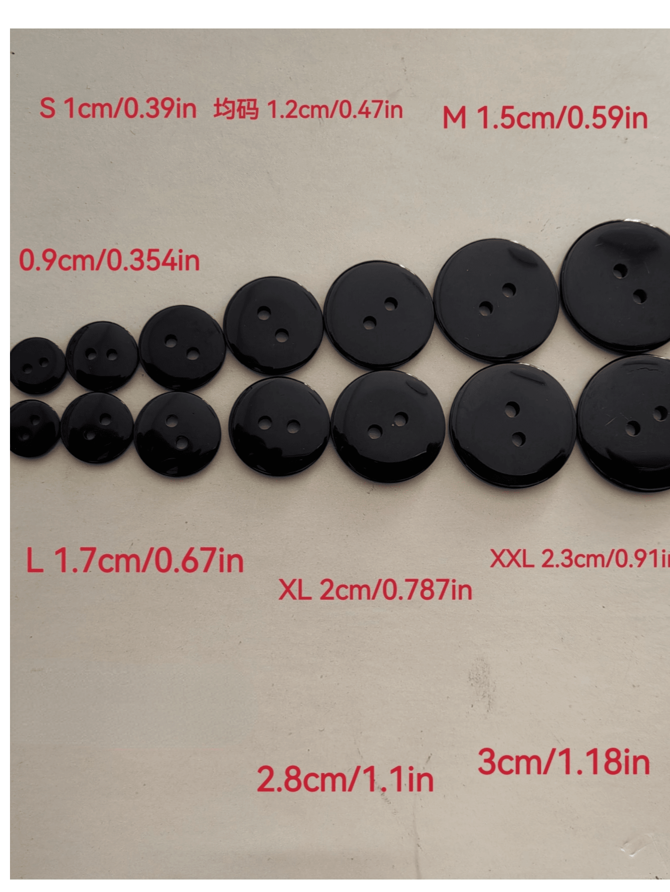 100pcs/Pack Black 2-Hole Resin Buttons, Double-Sided Sewing Buttons, Suitable For Shirts, Home Textiles, Crafts, Clothing And Sewing Accessories