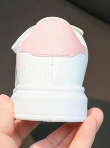 1双新款春秋软底儿童小白鞋运动鞋透气耐磨休闲鞋 - 粉色 - 查看 4