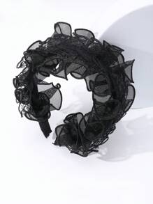 1 Stück Mädchen Plissee Tüll Haarband, einfach & lässig für den täglichen Gebrauch - Geknotetes Stirnband - Übersicht 9