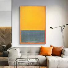 1pc Mark Rothko Abstract Canvas Painting Modern Art Poster And Prints Wall Decorative Pictures For Living Room Home Decoration No Frame - Multicolor - View 7