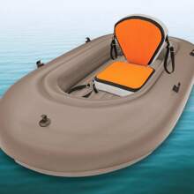 HOHOBLA Kayak Seats Portable Thicken Seat Cushion For Kayak Padded Kayak Seat W/Back Support Adjustable Strap, For Kayaking Canoeing Drifting Rafting Fishing (Orange) - Orange - View 4