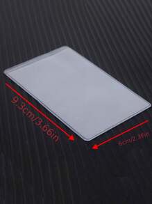 Transparent PVC Waterproof Medical/Credit Card, Business/Social Security Card Protector - Clear Vinyl Plastic Card Sleeve, Suitable For Insurance Card - Clear - View 5