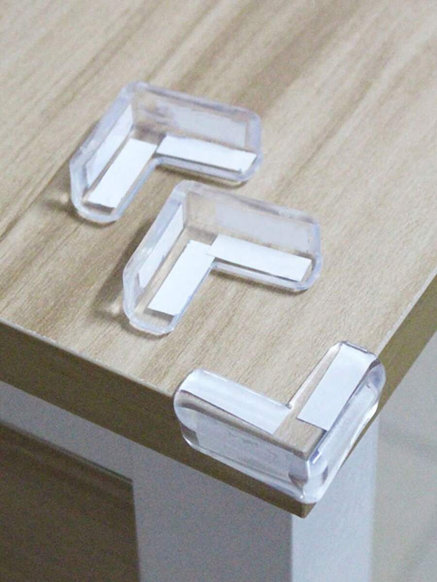 10 piezas Protector de esquina de mesa transparente - transparente - Ver 1