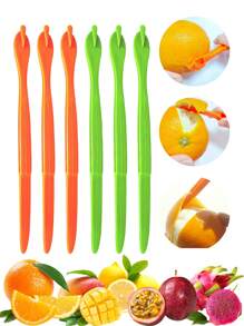 1pc/6pcs Orange Peeler,Peeler Tool,Plastic Peeler Tool,Lemon Peeler,Citrus Peeler,Grapefruit Peeler,Orange Slicer,Easy Open Orange Peel Cutter Kitchen Accessories