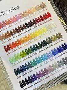 1/60色15毫升指甲油套装，可卸UV/LED凝胶指甲油，带色卡，夏季美甲，蓝色、紫色、橙色、绿色闪粉可卸凝胶指甲油套装，适合女性和女孩，闪粉凝胶指甲油，情人节，美甲用品 - 彩色 - 查看 7